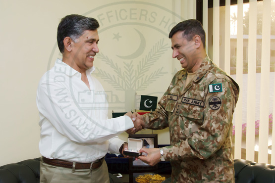 MILITARY SECRETARY GHQ CALLS ON ADMINISTRATOR